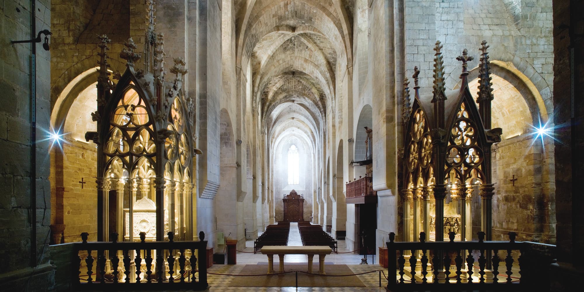 Interior del Real Monasterio de Santes Creus